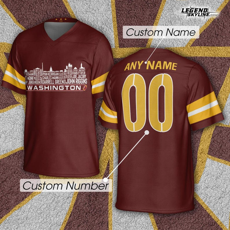 Personalized WC Football Jersey Greatest Of All Time Team Legends, City Skyline Shirt DDT CTND