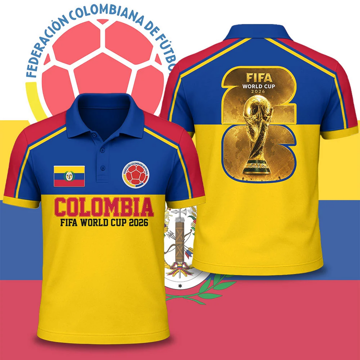 Premium Colombia WC26 National Pride Edition Polo DATND TANTD 030626