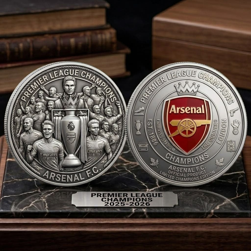 Premium EPL ARS Champions 25 - 26 Commemorative Coin V1 NMD CTKT