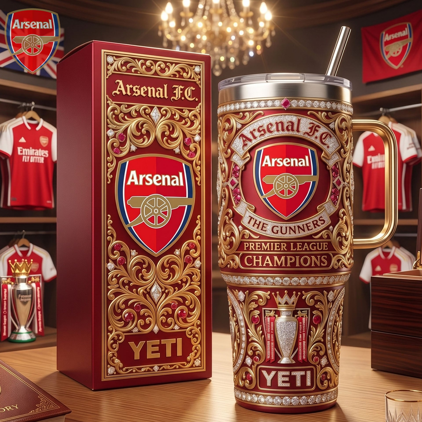 Premium EPL ARS Champions 25-26 Cup V1  NMD CTKT