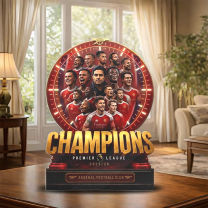 Premium EPL ARS Champions 25 - 26 Shape Plaque V NMD CTKT