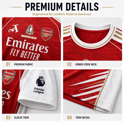 Premium EPL ARS Champions 25 - 26 T-Shirt  V26 NMD CTKT