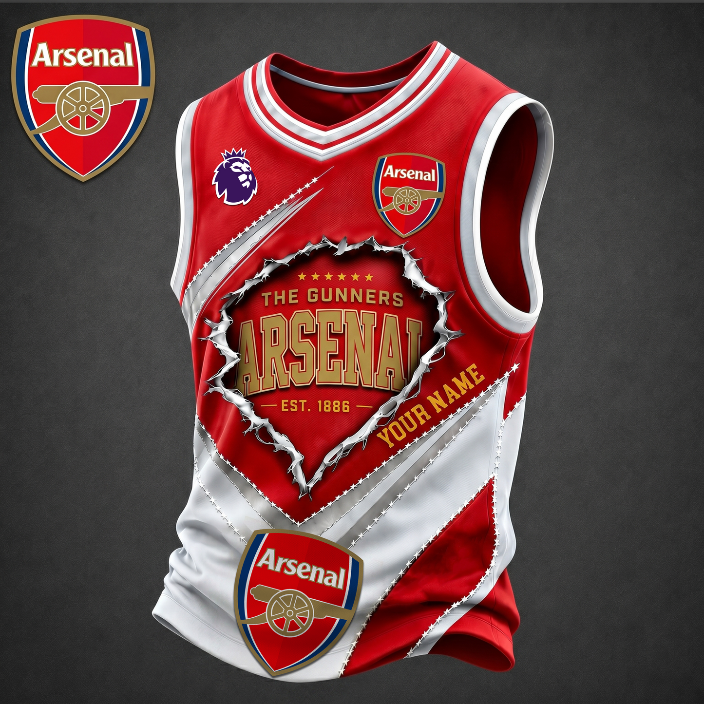 Premium EPL X ARS Game Day V-neck Tank Top Shirt FOR SUMMER HOLIDAY NDT VHM 050626