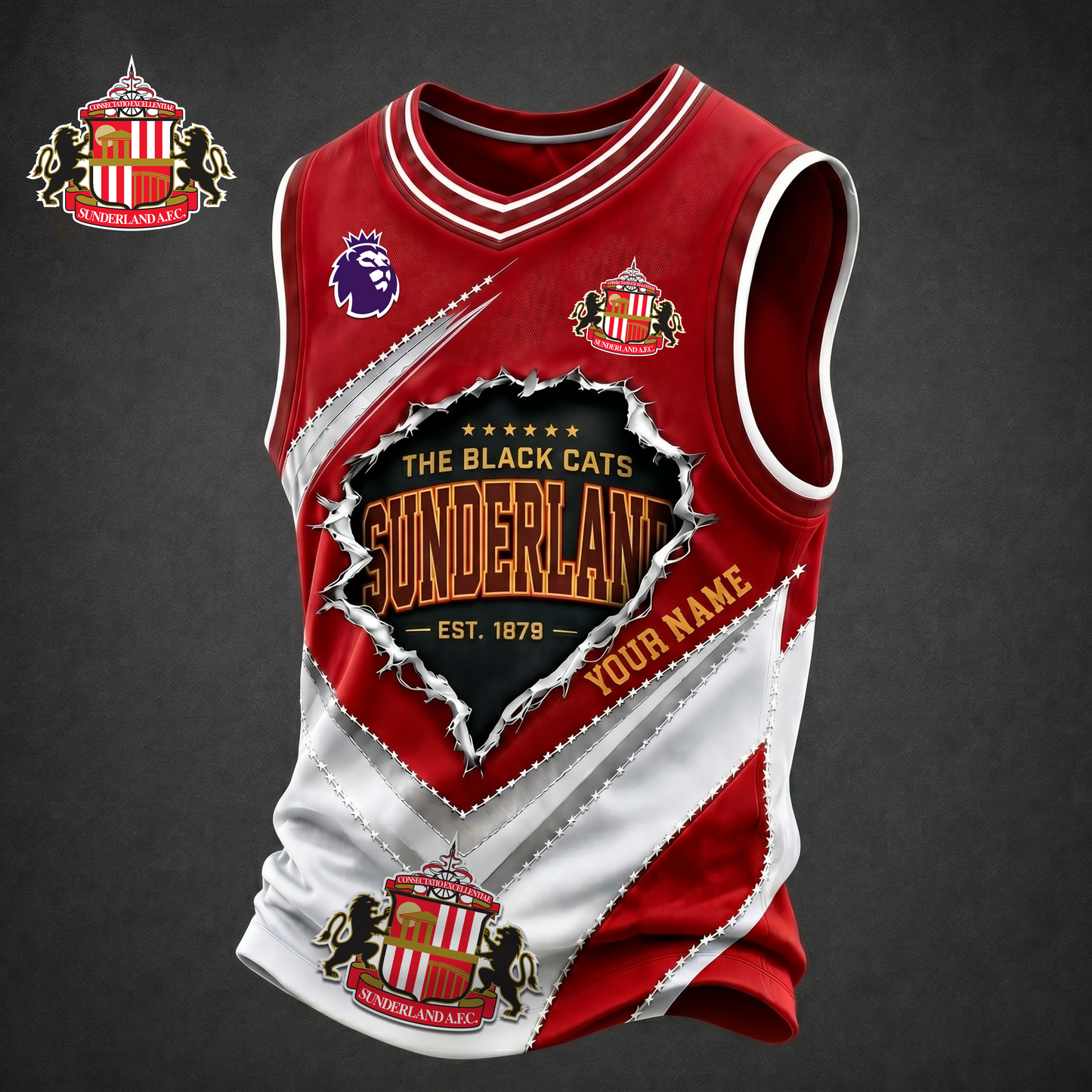 Premium EPL X SUN Game Day V-neck Tank Top Shirt FOR SUMMER HOLIDAY NDT VHM 050626
