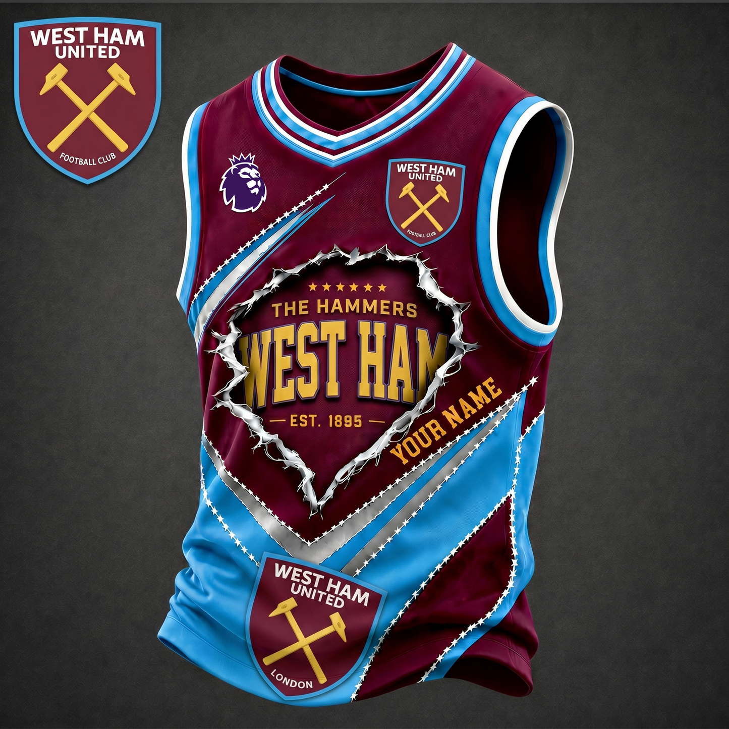 Premium EPL X WH Game Day V-neck Tank Top Shirt FOR SUMMER HOLIDAY NDT VHM 050626