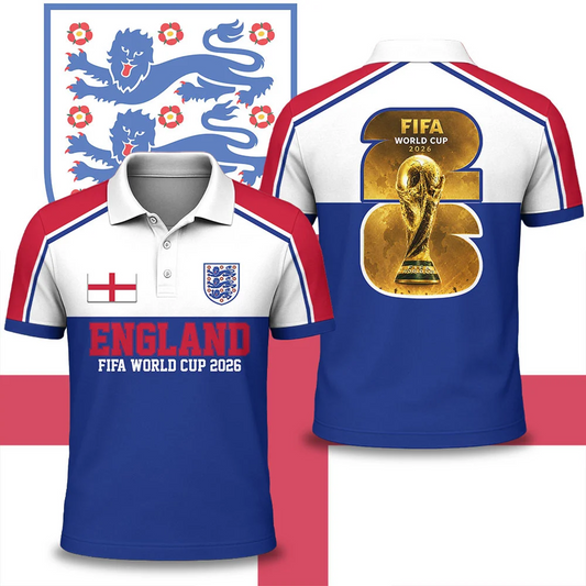 Premium England WC26 National Pride Edition Polo DATND TANTD 030626