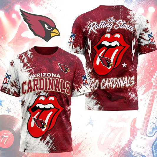 Premium NFL ARI x The Rolling Stones T- Shirt V7 NMD 180526 TTV
