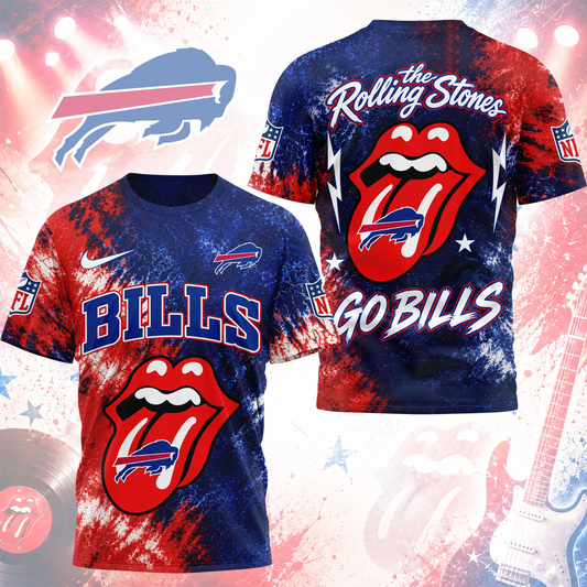 Premium NFL BUF x The Rolling Stones T- Shirt V7 NMD 180526 TTV