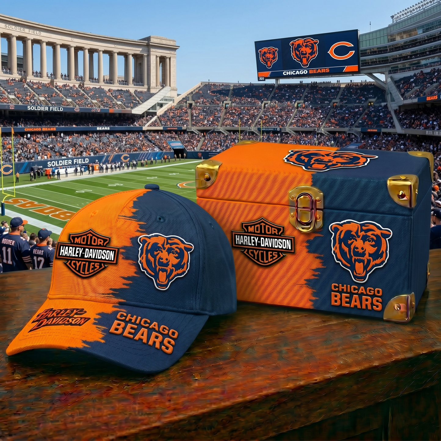 Premium NFL CHI x Harley-Davidson Classic Cap V37 NMD 160526 TTV