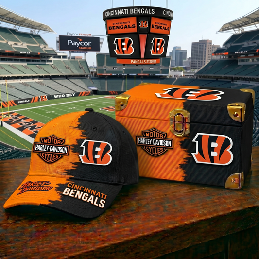 Premium NFL CIN x Harley-Davidson Classic Cap V37 NMD 160526 TTV