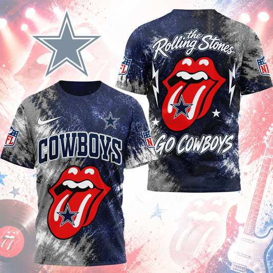 Premium NFL DAL x The Rolling Stones T- Shirt V7 NMD 180526 TTV