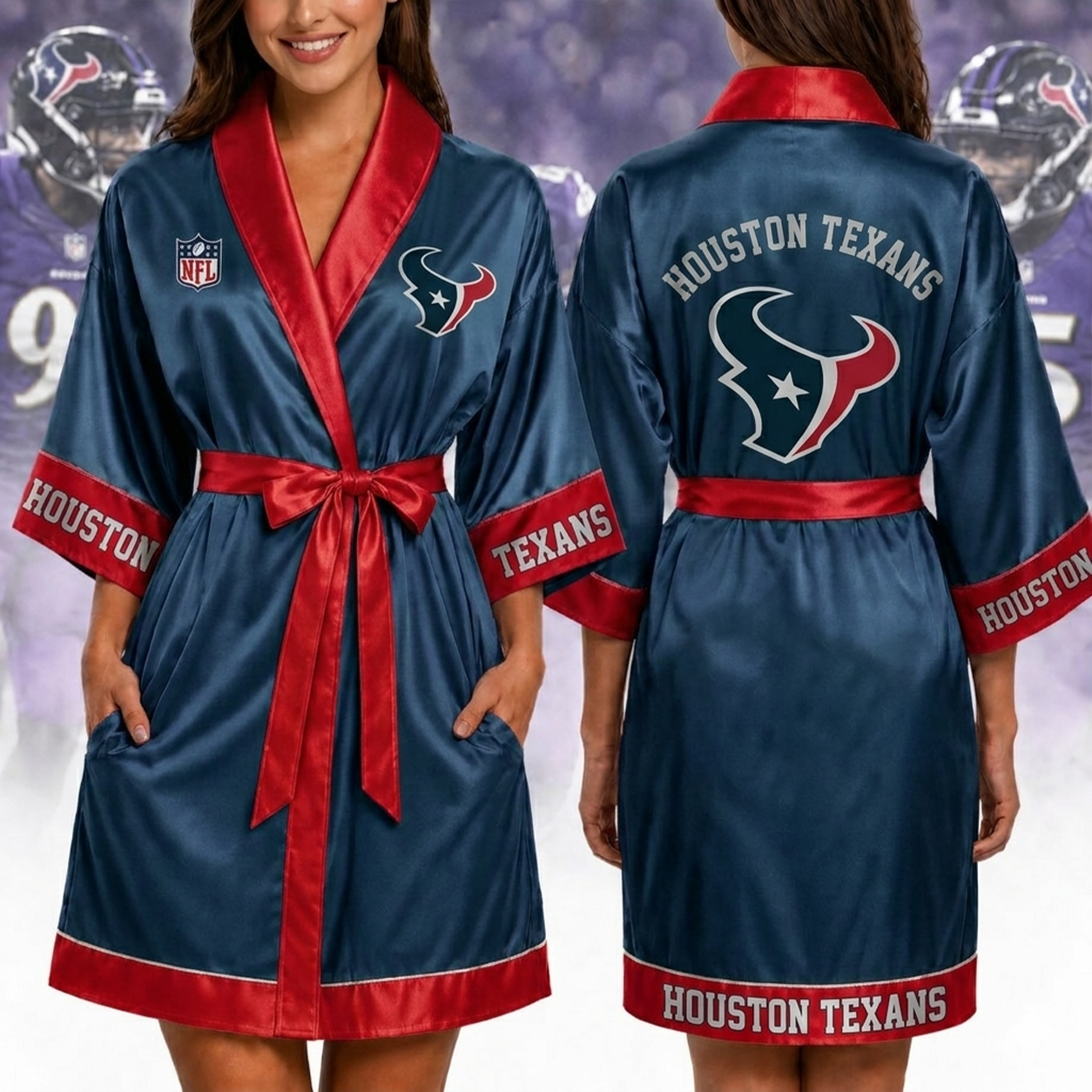 Premium NFL HOU Game Day Bathrobe V1 NMD 190526 TTV