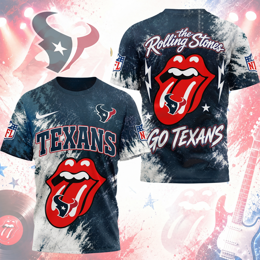 Premium NFL HOU x The Rolling Stones T- Shirt V7 NMD 180526 TTV