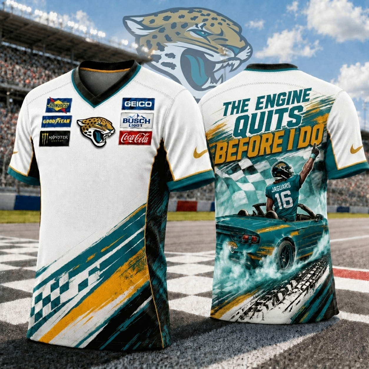 Premium NFL JAC Speedway NASCAR T-Shirt V6 NMD 180526 TTV