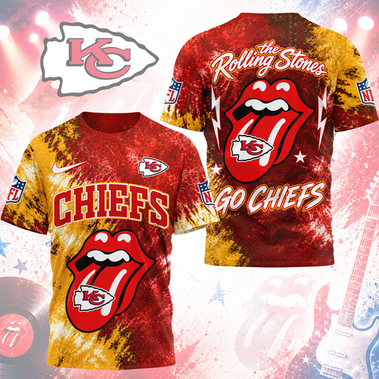 Premium NFL KC x The Rolling Stones T- Shirt V7 NMD 180526 TTV
