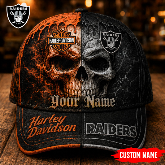 Premium NFL LVR Harley Davidson Split Skull Classic Cap V38 NMD CTKT