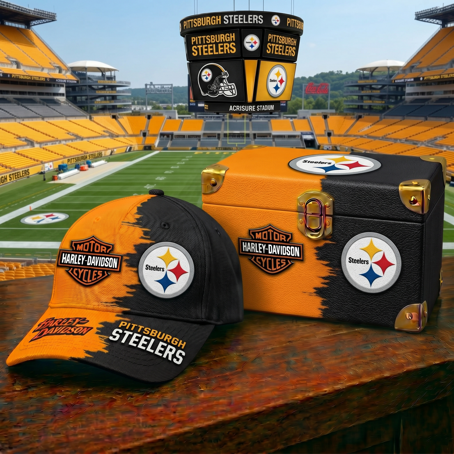 Premium NFL PIT  x Harley-Davidson Classic Cap V37 NMD 160526 TTV