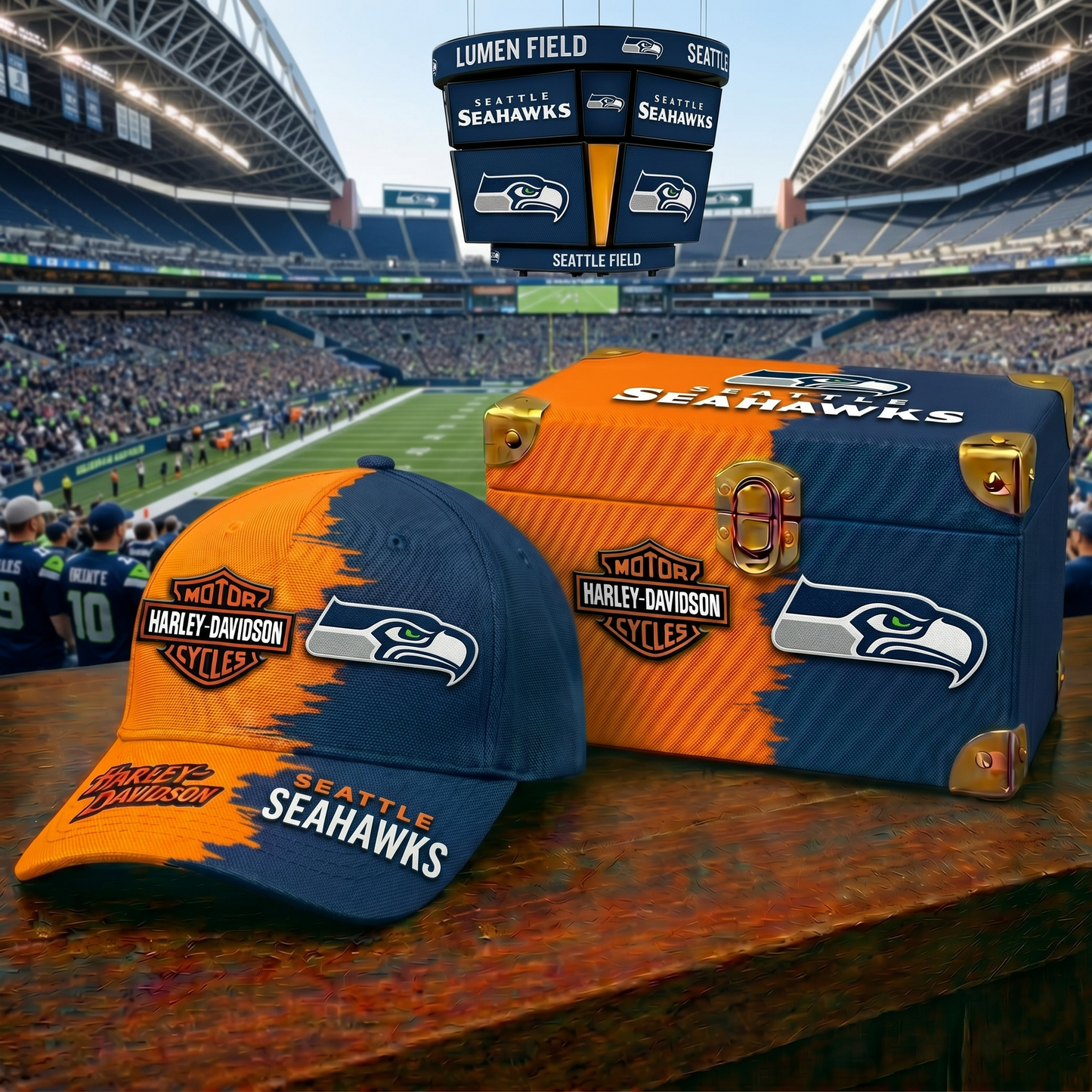 Premium NFL SEA x Harley-Davidson Classic Cap V37 NMD 160526 TTV