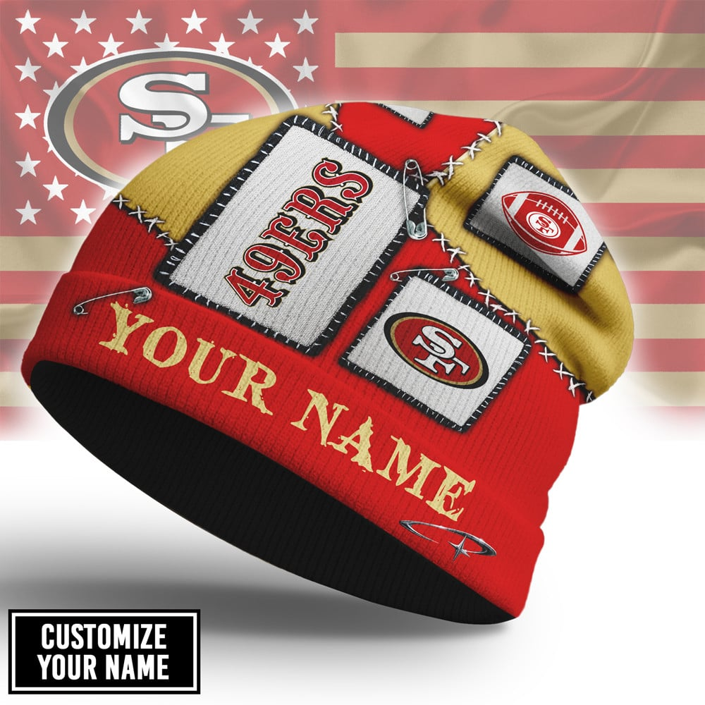 Premium NFL SF49 Heritage Patch Beanie Hat V3 NMD CTKT