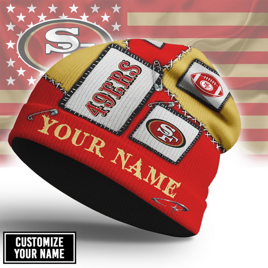 Premium NFL SF49 Heritage Patch Beanie Hat V3 NMD CTKT
