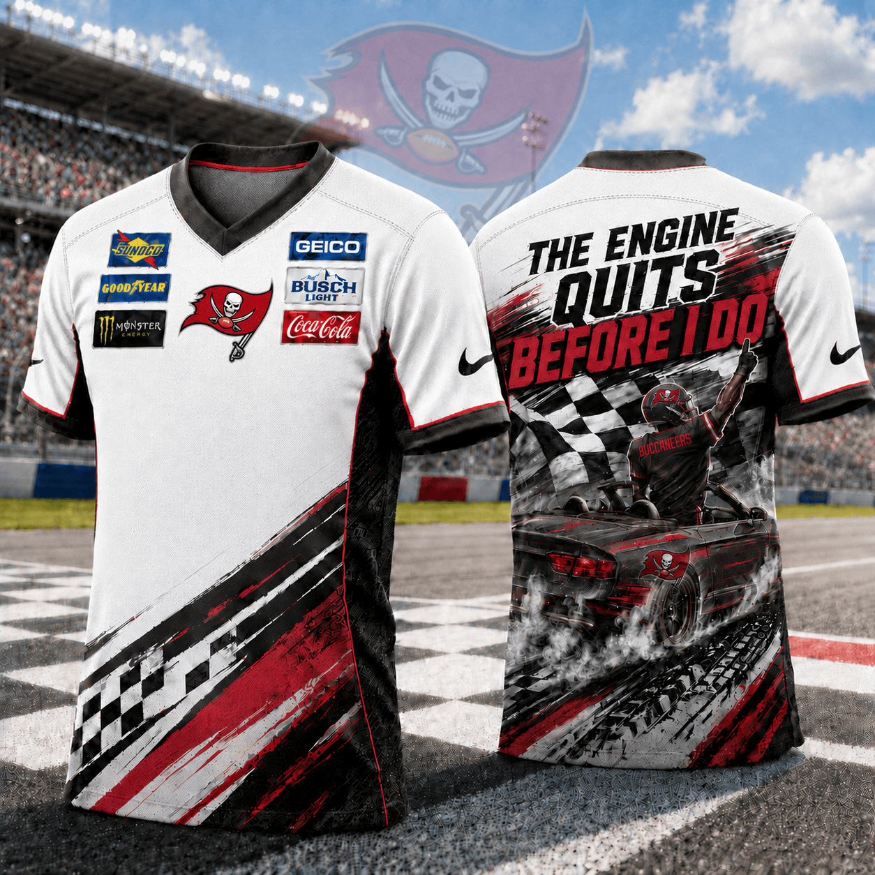 Premium NFL TB Speedway NASCAR T-Shirt V6 NMD 180526 TTV