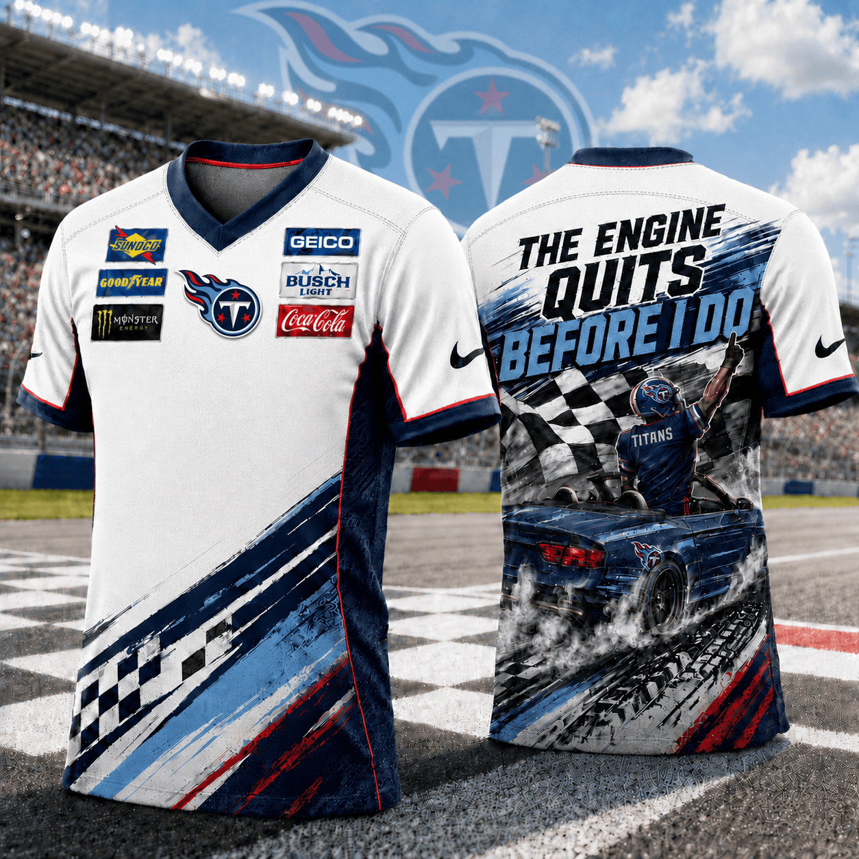 Premium NFL TEN Speedway NASCAR T-Shirt V6 NMD 180526 TTV