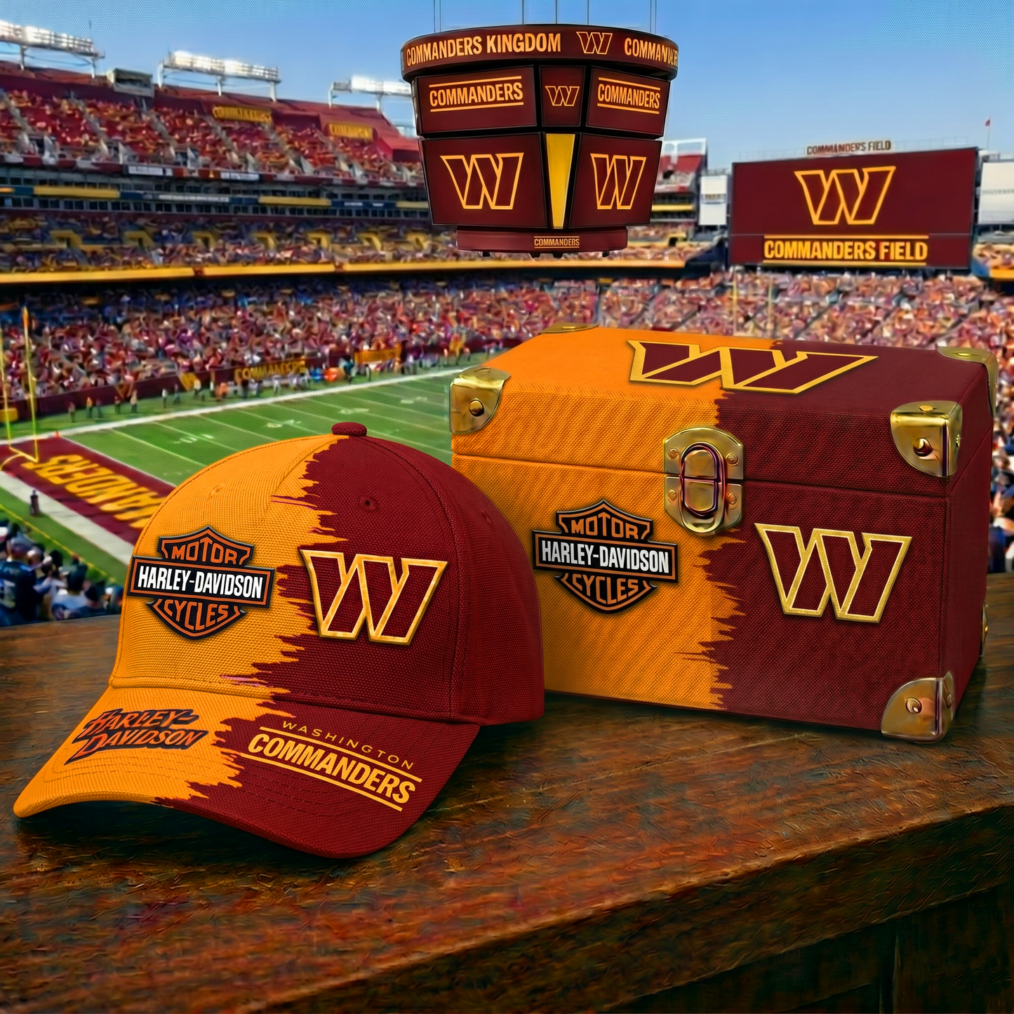 Premium NFL WAS x Harley-Davidson Classic Cap V37 NMD 160526 TTV