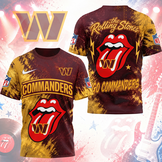 Premium NFL WAS x The Rolling Stones T- Shirt V7 NMD 180526 TTV