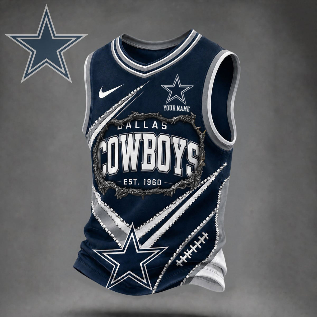 Premium NFL X DAL Game Day V-Neck Tank Top Shirt V3 NDT NHM 080626