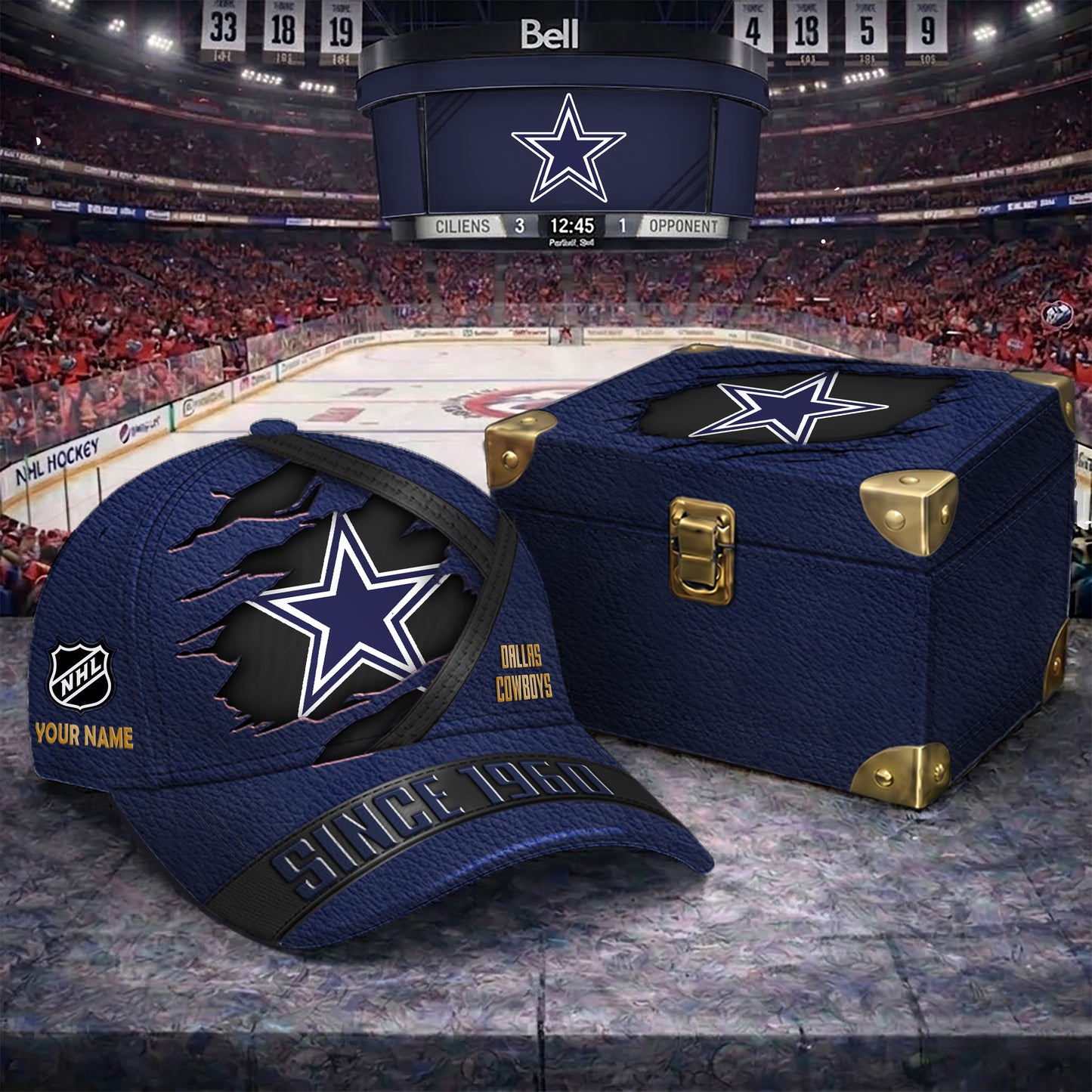 Premium NFL X DC CUSTOM NAME CRACK HAT NDT NTN 050526