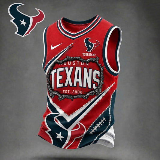 Premium NFL X HOU Game Day V-Neck Tank Top Shirt V3 NDT NHM 080626