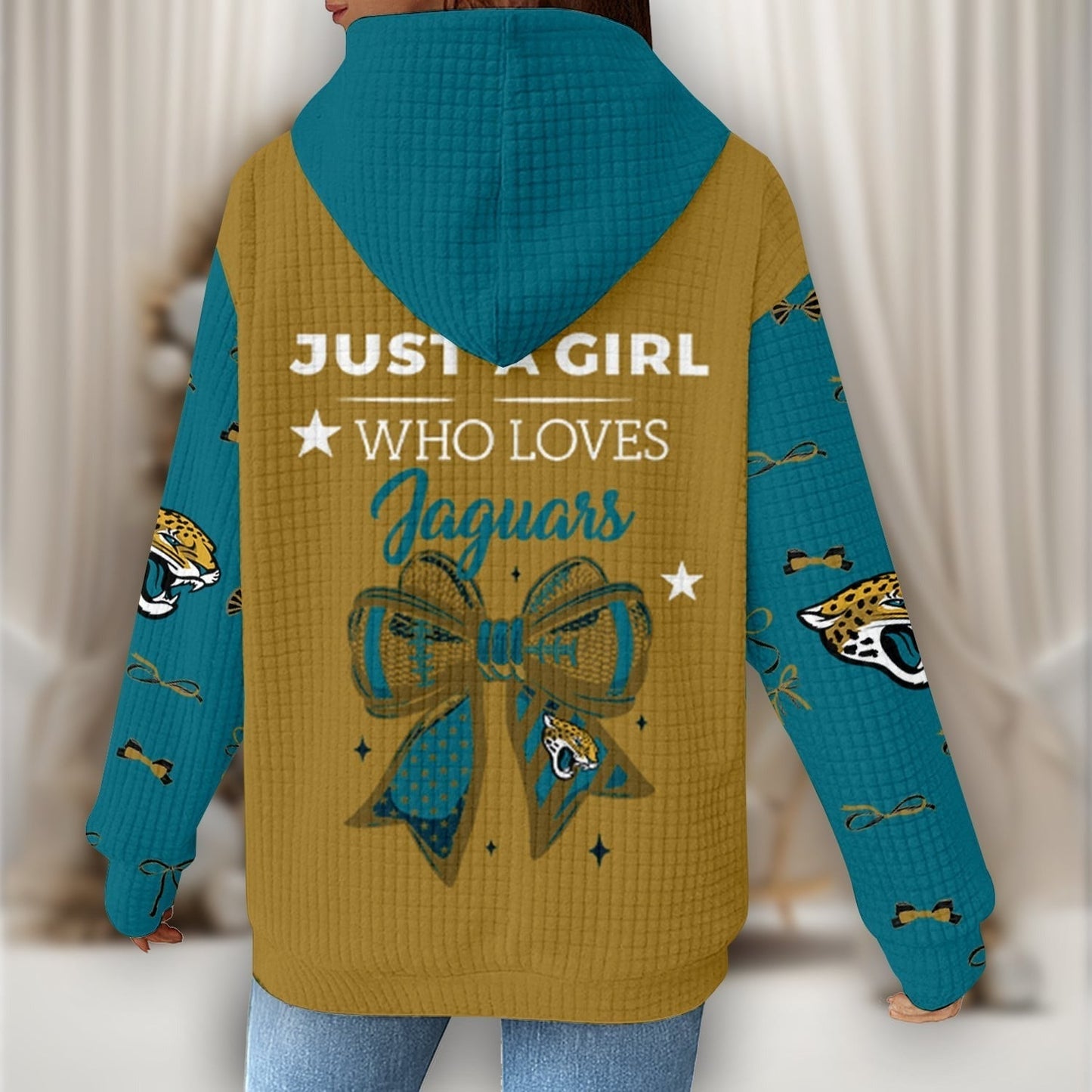 Premium NFL X JAC Women's Waffle Hoodie NDT NHM