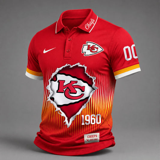 Premium NFL X KC Performance Polo V3 Shirt FOR SUMMER HOLIDAY 120626