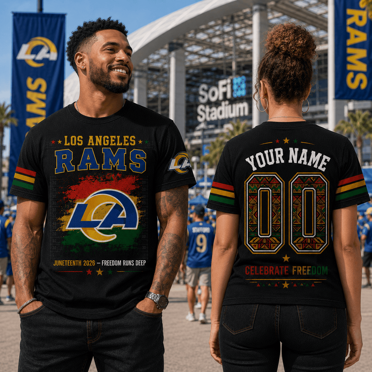 Premium NFL  X LAR Juneteenth 2026  Shirt Personalized Gift For Fan NDT VHM 090626