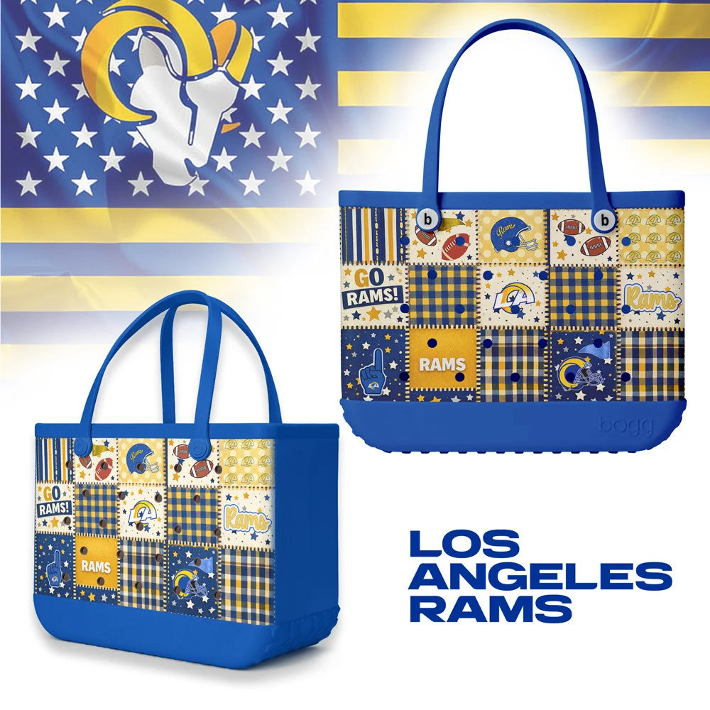 Premium NFL X LAR Patchwork Design Beach Tote Bag NDT NTN