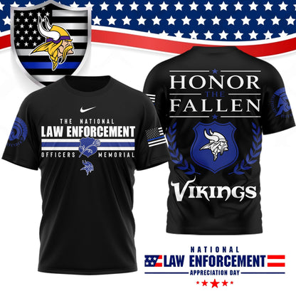 Premium NFL X MIN The National Law Enforcement 3D Shirt NDT LVH 050626