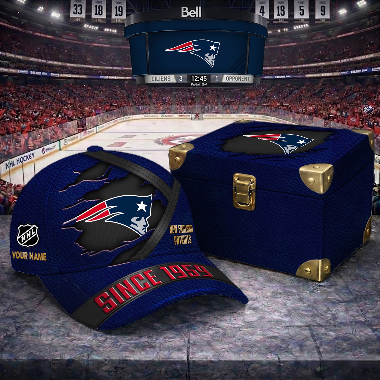Premium NFL X NEP CUSTOM NAME CRACK HAT NDT NTN 050526