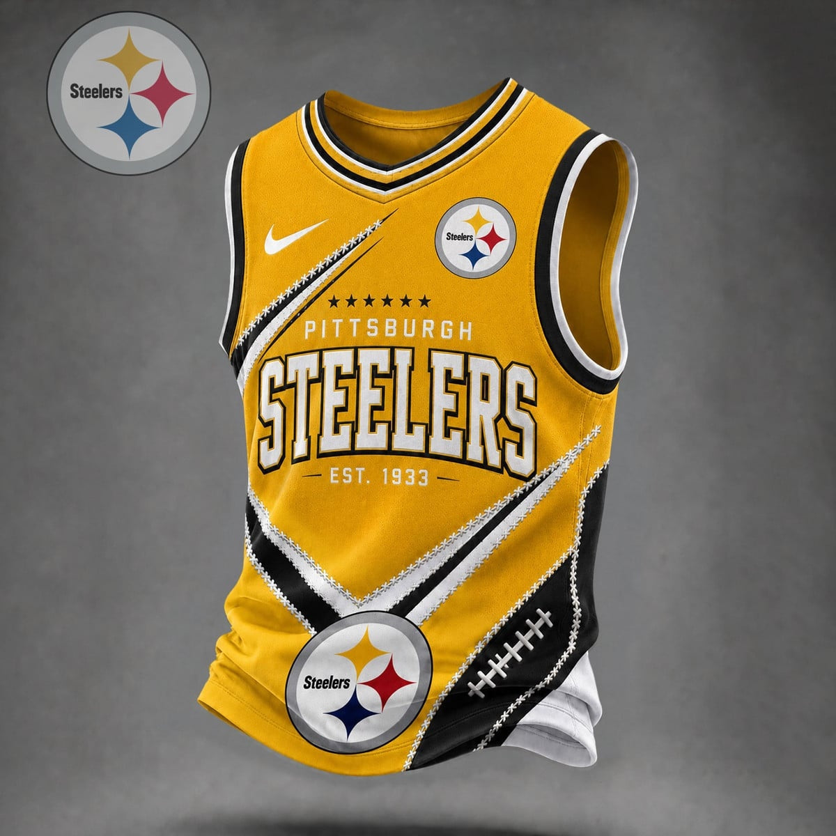 Premium NFL X PIT Game Day V-neck Tank Top Shirt NDT NHM 030626