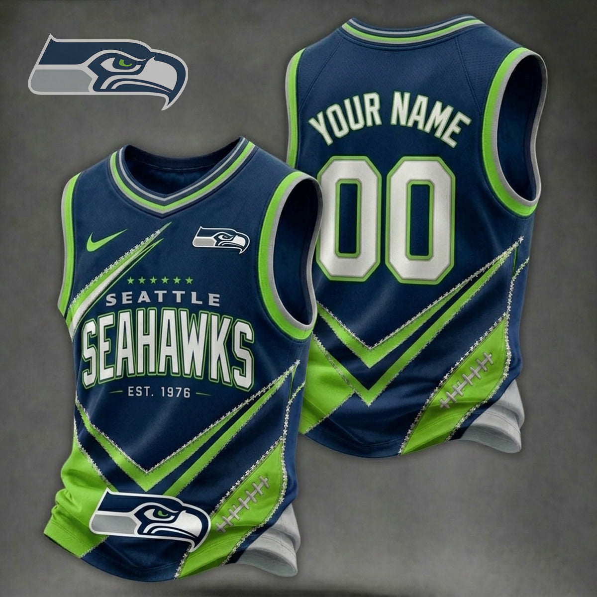 Premium NFL X SEA Game Day V-neck Tank Top Shirt V33 NDT NHM 080626