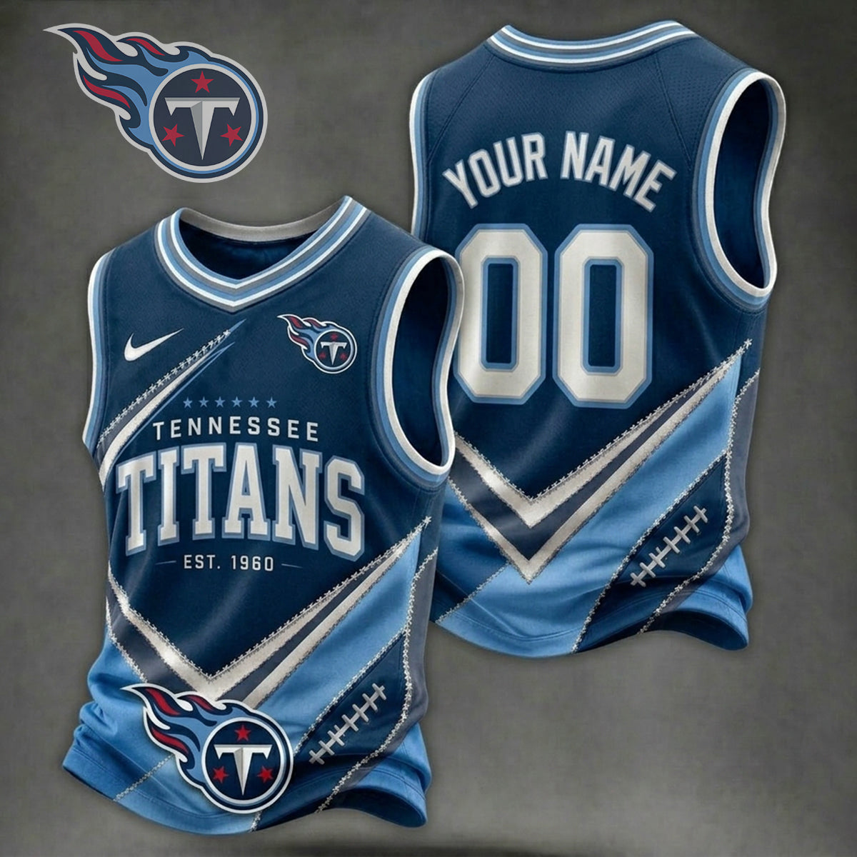 Premium NFL X TEN Game Day V-neck Tank Top Shirt V33 NDT NHM 080626