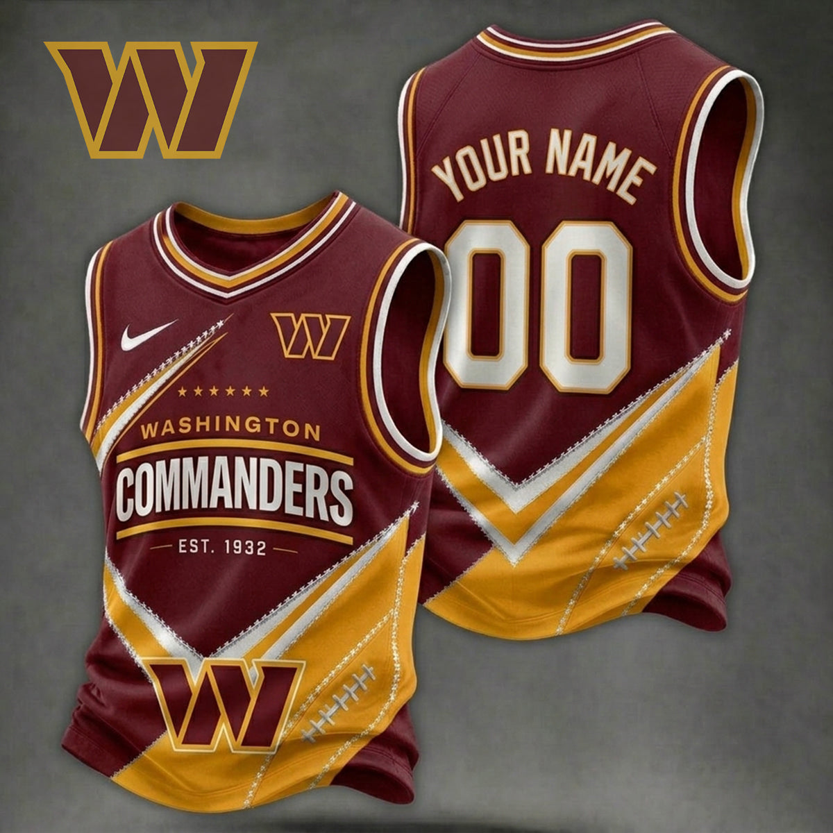 Premium NFL X WAS Game Day V-neck Tank Top Shirt V33 NDT NHM 080626
