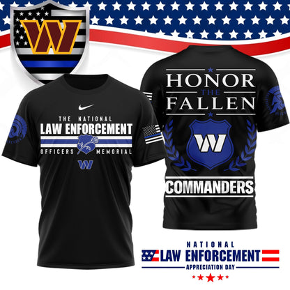 Premium NFL X WAS The National Law Enforcement 3D Shirt NDT LVH 050626