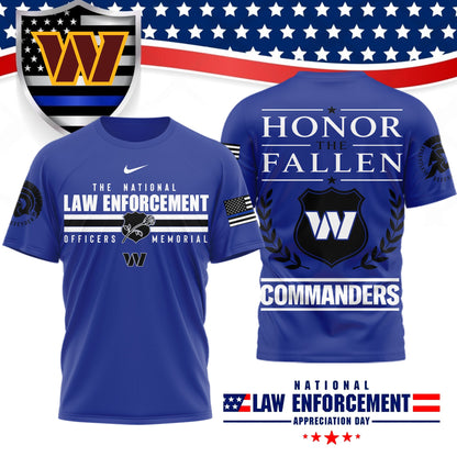 Premium NFL X WAS The National Law Enforcement 3D Shirt NDT LVH 050626
