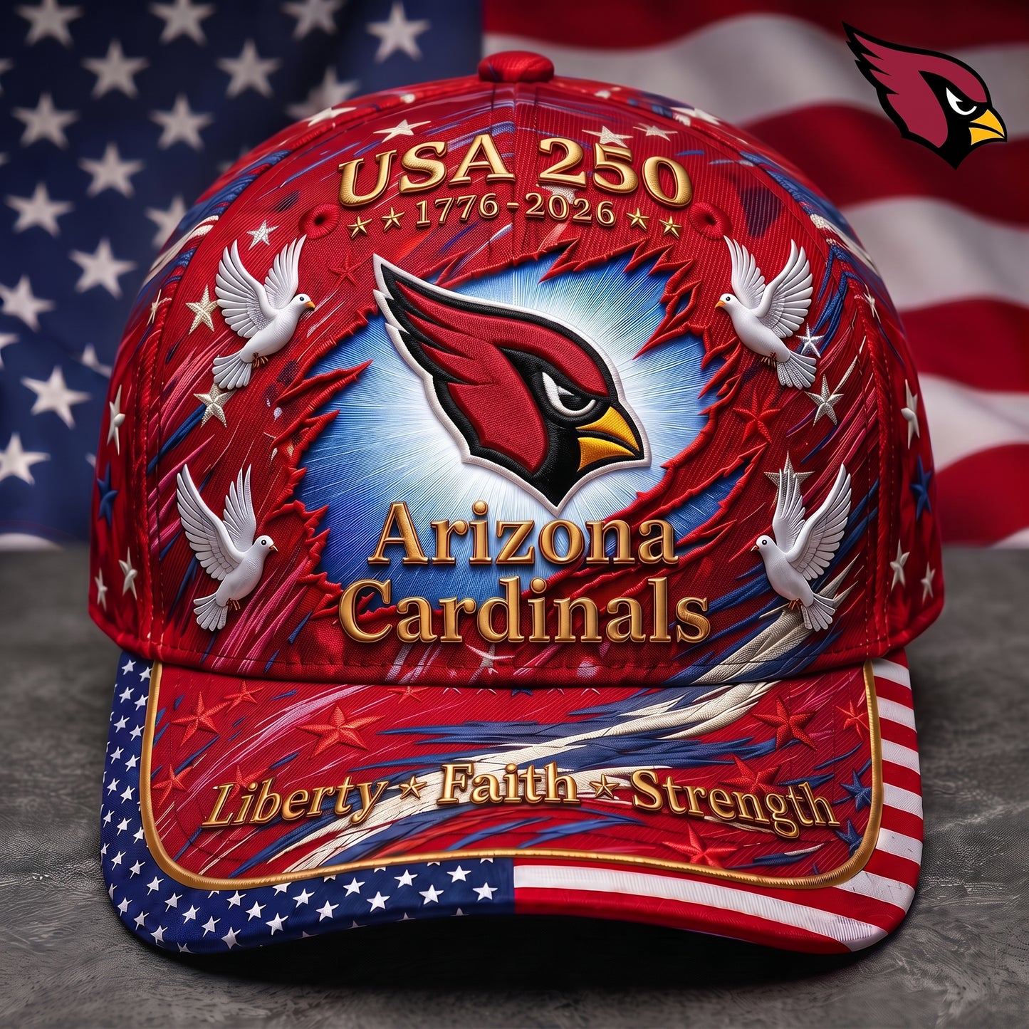 Premium NFL x AC 250 Years Anniversary Of Freedom Cap V4  260626