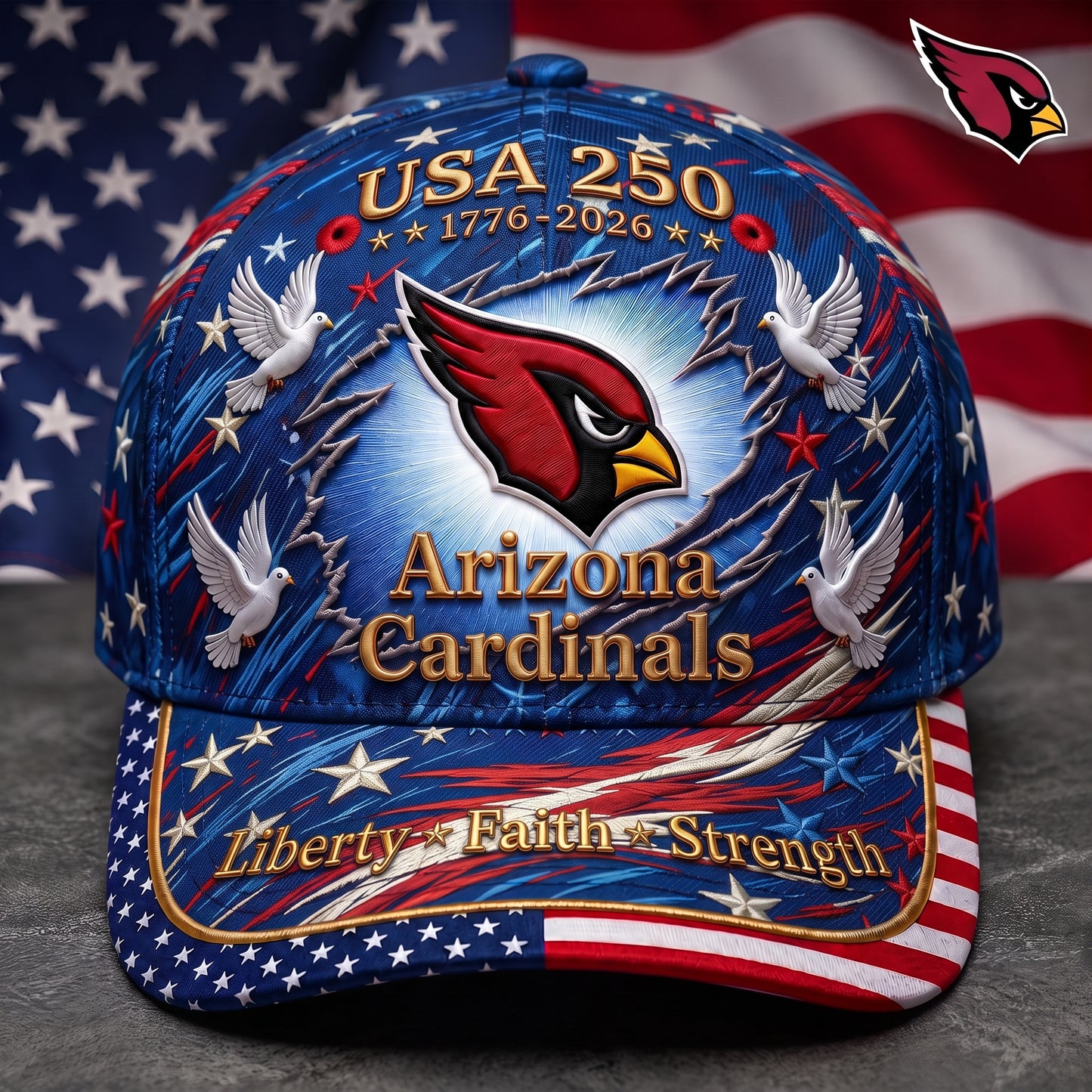 Premium NFL x AC 250 Years Anniversary Of Freedom Cap V4  260626