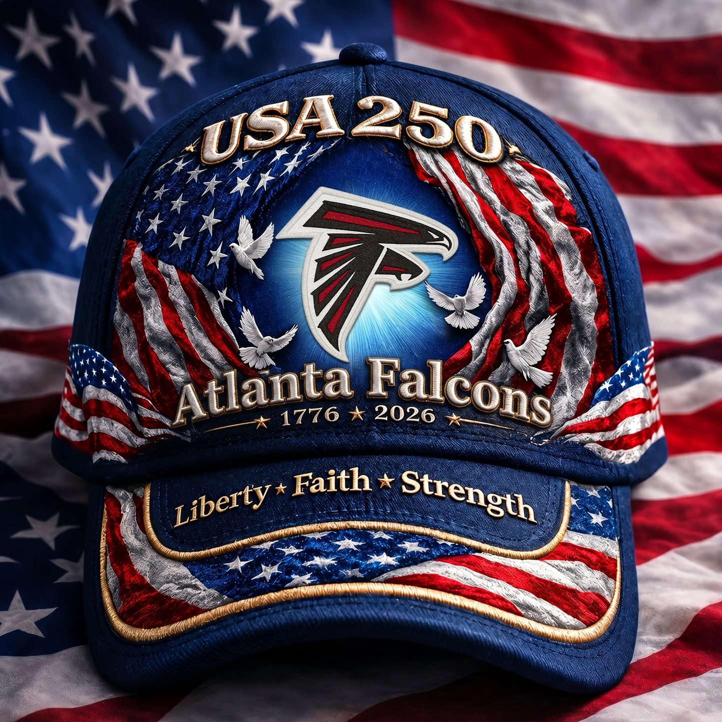 Premium NFL x AF 250 Years  Anniversary Of Freedom  Cap 220626