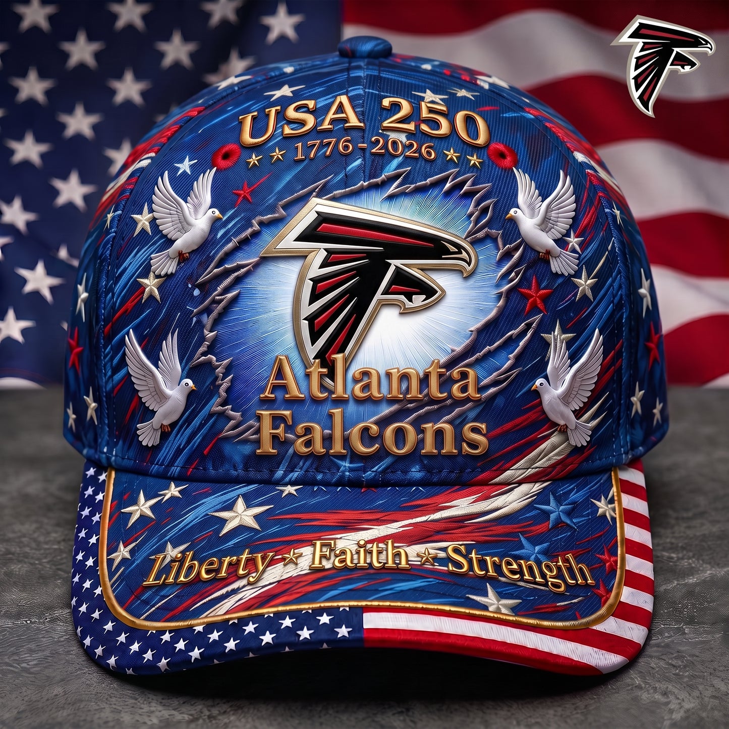 Premium NFL x AF 250 Years Anniversary Of Freedom Cap V4  260626