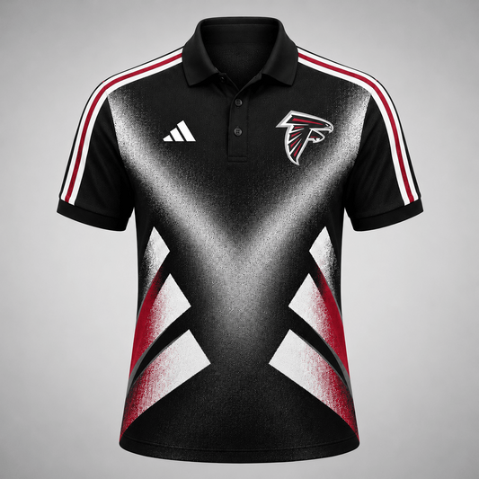 Premium NFL x ATL Sports Fan Geometric Pattern Polo Shirt 270626