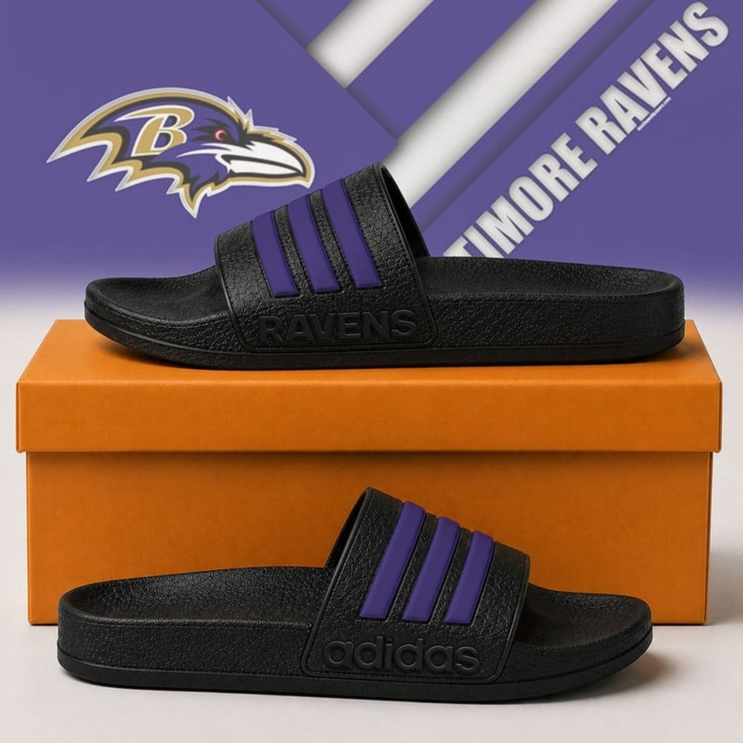 Premium NFL x BAL Adidas Slide Slippers NDT NHM 040626