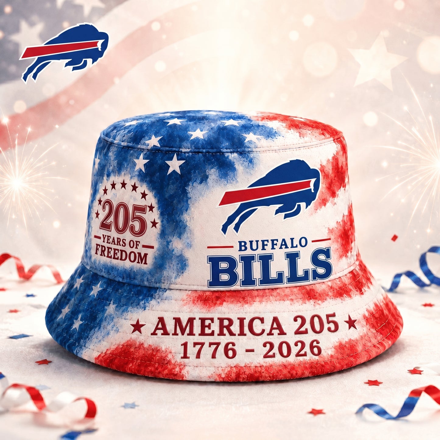 Premium NFL x BB 250 Years Of Freedom Bucket Hat 120625